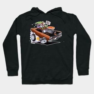 BIRD FINK 1969 brown muscle car Hoodie